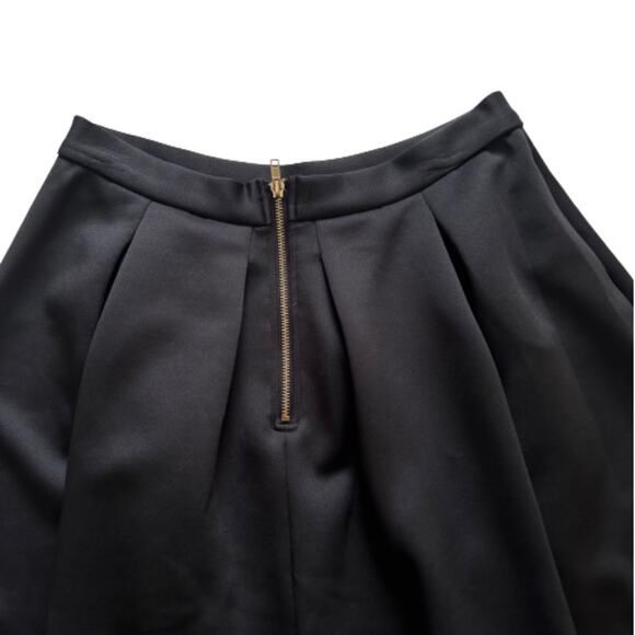 Chelsea & Theodore Skirt Black Inverted Pleat Scuba Midi Skirt Size 10 - Picture 7 of 11